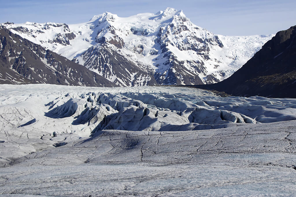 Island Gletscher Svinafelljoekull