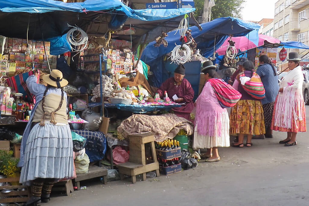 Einkauf auf dem Hexenmarkt von La Paz
