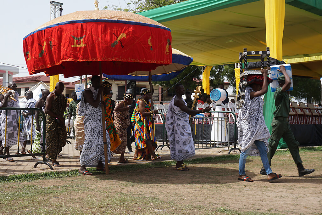 Aufbau zum Königsjubiläum der Ashanti in Kumasi