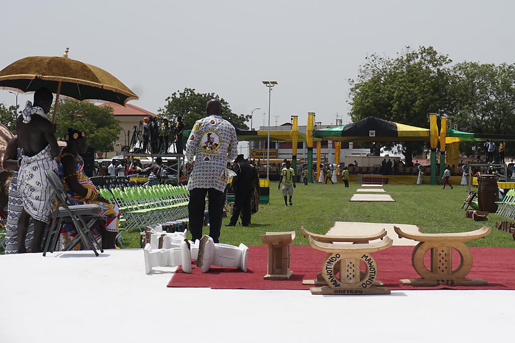 Vorbereitung des Thronjubiläums des Ashanti Königs in Kumasi, Ghana