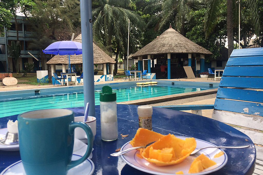 Pool im Hotel Fower de marines in Lome