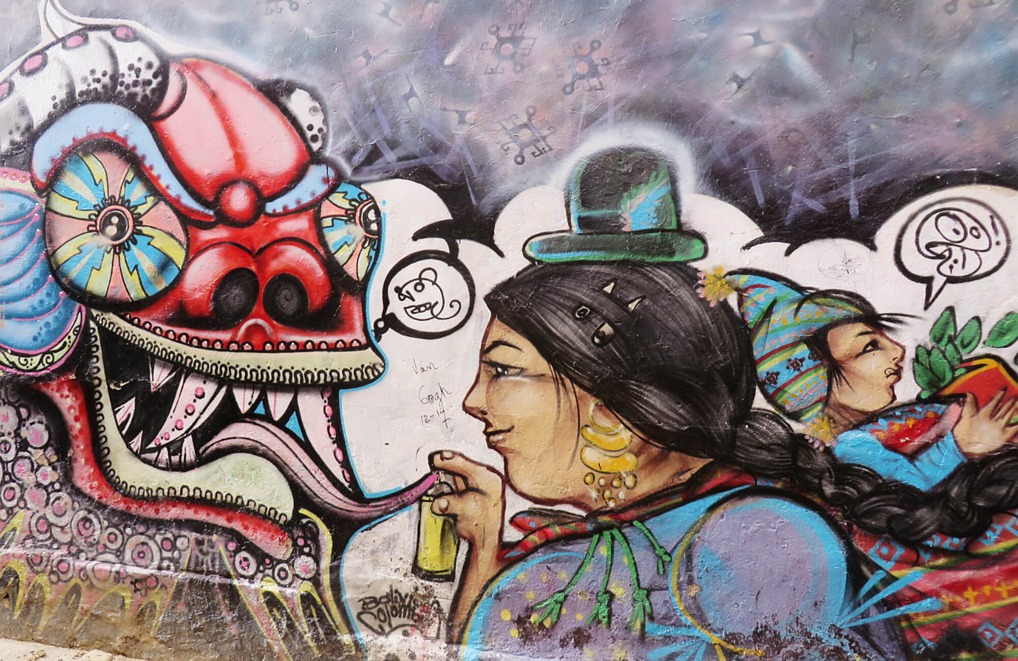 Grafitti in La Paz Bolivien