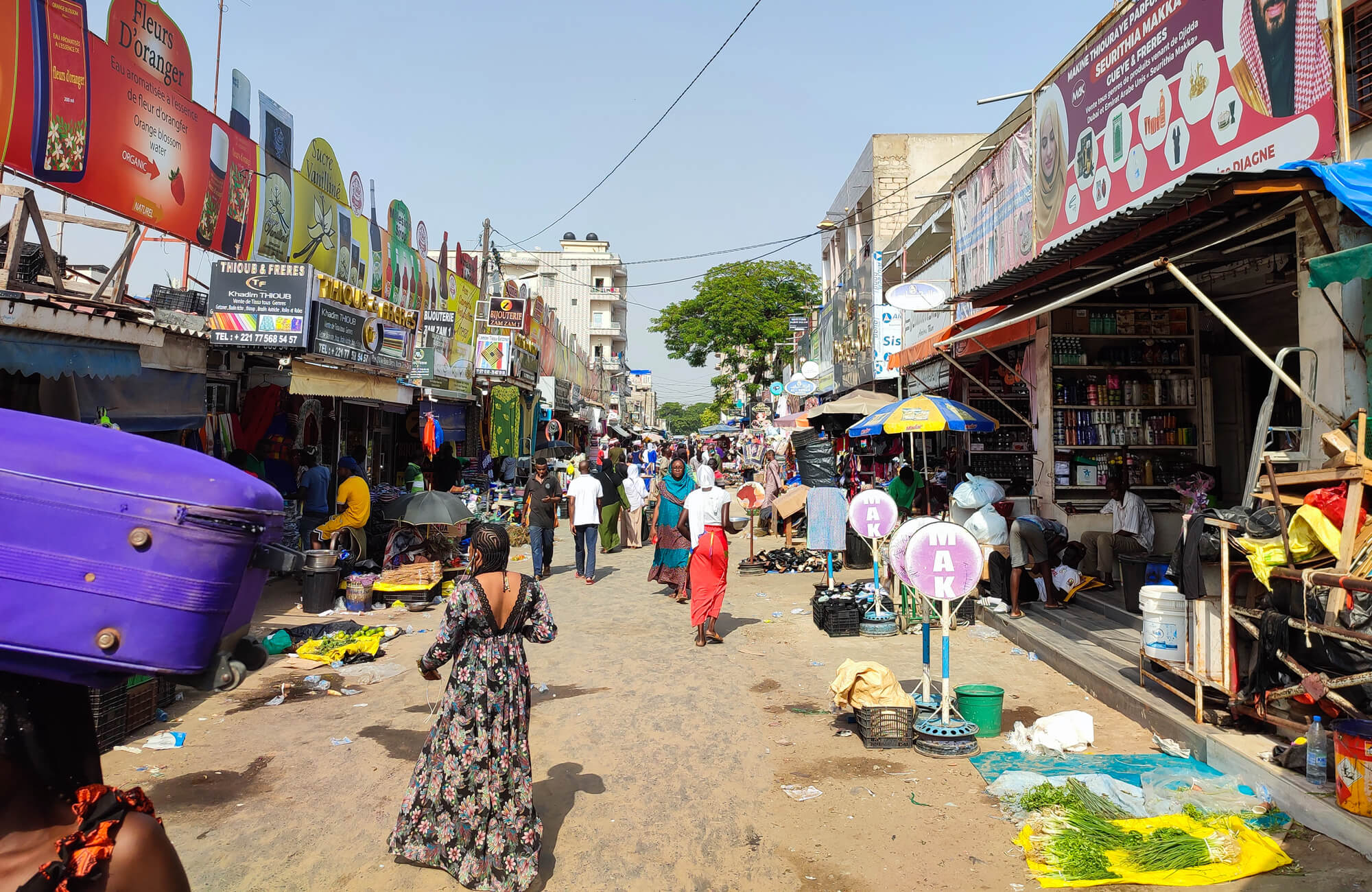 Strassenhandel in Dakar